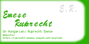 emese ruprecht business card